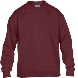 Maroon Gildan&#174; Crewneck Logo Sweatshirt - Youth - Colors