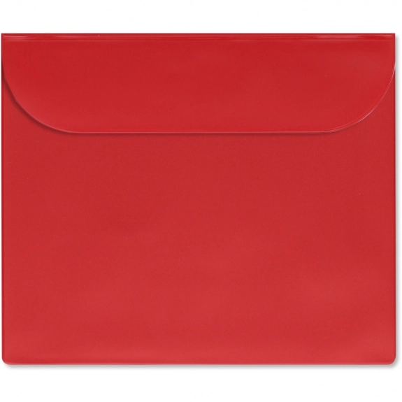 Red Letter Sized Suedene Vinyl Imprinted Document Envelope