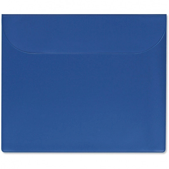 Royal Blue Letter Sized Suedene Vinyl Imprinted Document Envelope