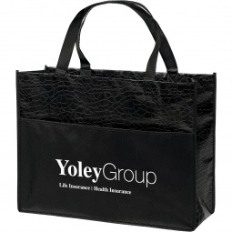Black Couture Laminated Custom Tote Bag
