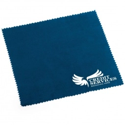 Navy Blue Promotional Screen Cleaning Cloth w/ Pouch