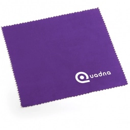 Purple Promotional Screen Cleaning Cloth w/ Pouch