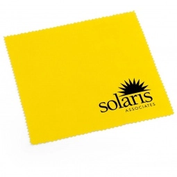Yellow Promotional Screen Cleaning Cloth w/ Pouch
