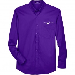 Campus Purple Core365 Operate Custom Button Down Dress Shirt