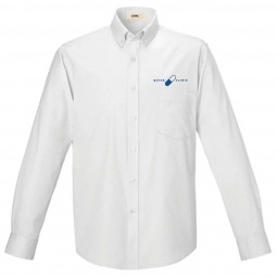 White Core365 Operate Custom Button Down Dress Shirt