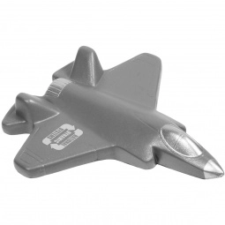 Silver Fighter Jet Shaped Custom Stress Balls