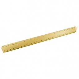 Gold Hollow Engineer Logoed Drafting Scales - 12"