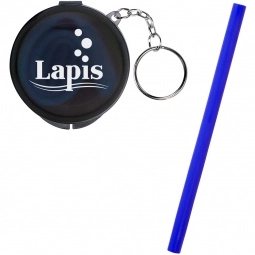 Reusable Silicone Custom Straw w/ Travel Case
