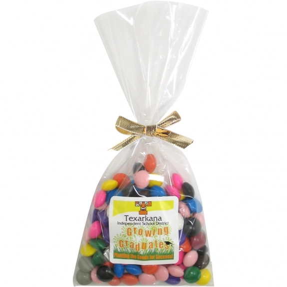 Clear Full Color Chocolate Buttons Custom Mug Filler Pouch - 4 oz.