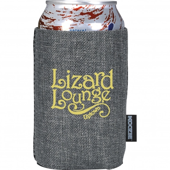 Black - Koozie Collapsible Two-Tone Custom Can Cooler