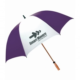 Purple white - Peerless The Mullins Promotional Golf Umbrella - 64"