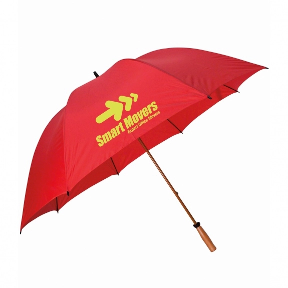 Red - Peerless The Mullins Promotional Golf Umbrella - 64"