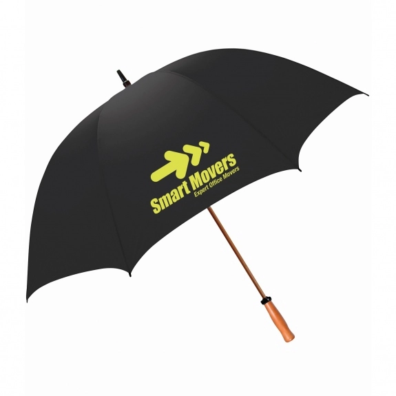 Black - Peerless The Mullins Promotional Golf Umbrella - 64"