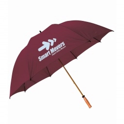 Burgundy - Peerless The Mullins Promotional Golf Umbrella - 64"
