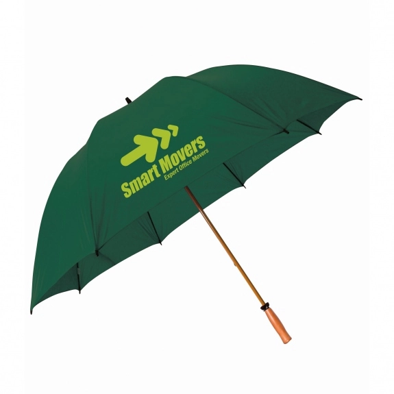 Hunter green - Peerless The Mullins Promotional Golf Umbrella - 64"