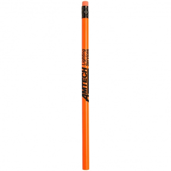 Neon Orange Neon Promotional Pencils