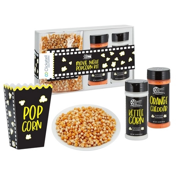 White Custom Popcorn Kit w/ Seasoning