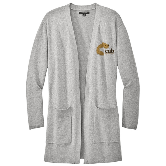 Gusty grey Mercer+Mettle&#174; Custom Open-Front Cardigan Sweater - Women's