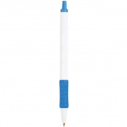 Blue BIC Clic Stic Custom Pens w/ Color Rubber Grip