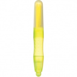 Yellow Gripped Fluorescent Promotional Highlighter