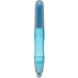 Blue Gripped Fluorescent Promotional Highlighter