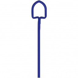 Metallic Blue Shovel Shaped Twist Promotional Pencil
