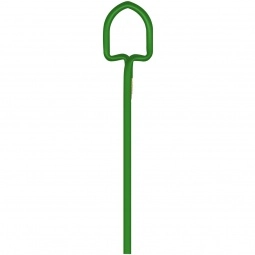 Metallic Green Shovel Shaped Twist Promotional Pencil