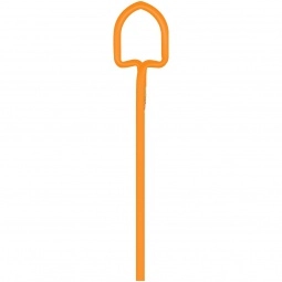 Orange Shovel Shaped Twist Promotional Pencil