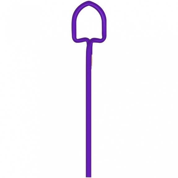 Metallic Purple Shovel Shaped Twist Promotional Pencil