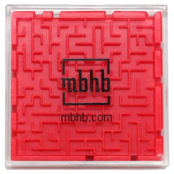 Red 2 Sided Maze Customized Puzzle Front Side