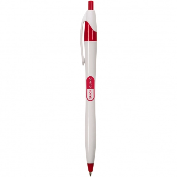 White/Red White Javelin Custom Pen