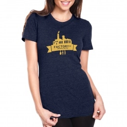 Vintage Navy Next Level Tri-Blend Custom T-Shirts - Women's