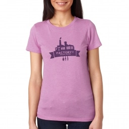 Vintage Lilac Next Level Tri-Blend Custom T-Shirts - Women's