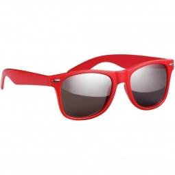 Red Silver Mirrored Custom Sunglasses