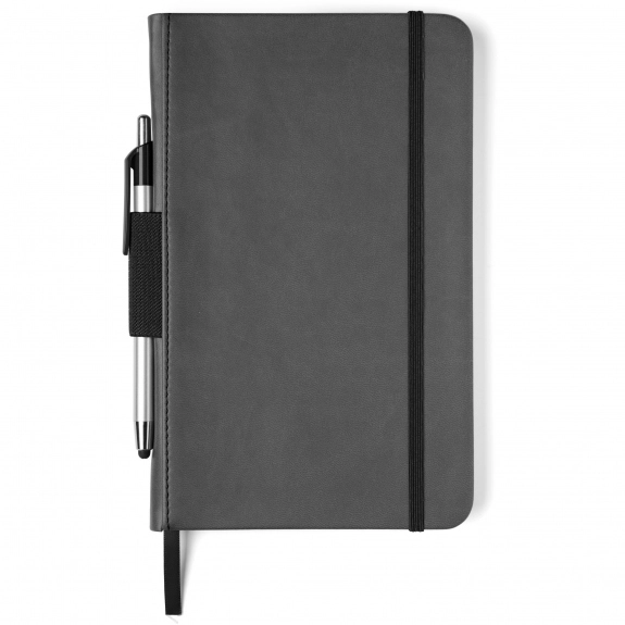 Black Perfect Bound Custom Journals w/ Stylus Pen