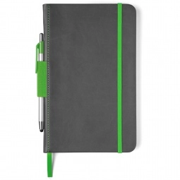 Lime Green Perfect Bound Custom Journals w/ Stylus Pen