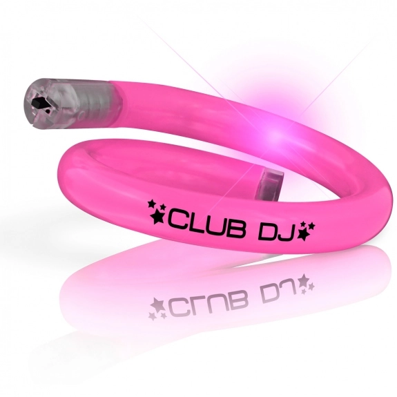 Pink - Light-Up LED Tube Custom Bracelet