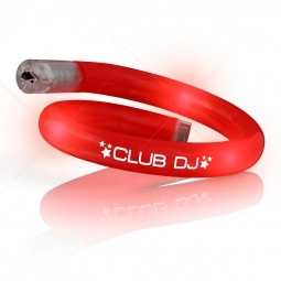Red - Light-Up LED Tube Custom Bracelet