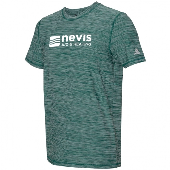 Collegiate Green Heather -Adidas Melange Tech Custom T-Shirt - Men's