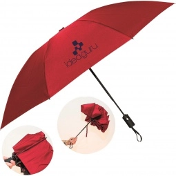 Red Peerless Folding Custom Umbrella - 46"