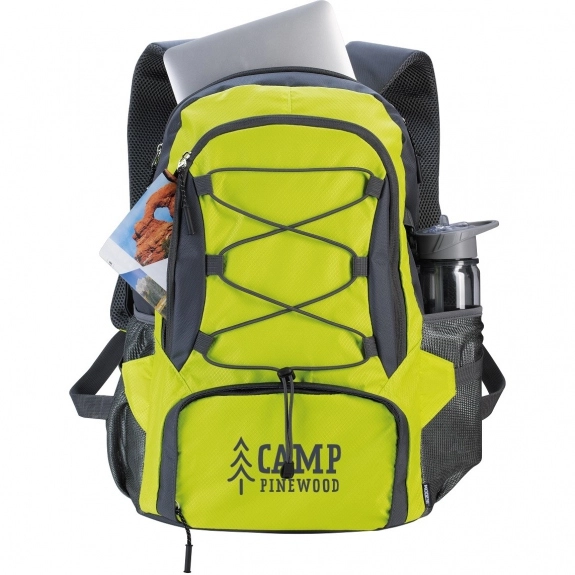 Lime Koozie Wanderer Custom Laptop Backpack - 15"