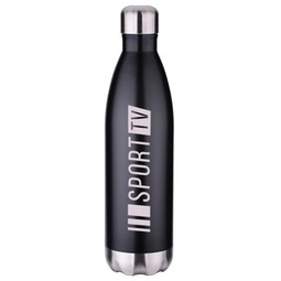 Matte Black Vacuum Insulated Stainless Steel Custom Water Bottle – 26 oz.