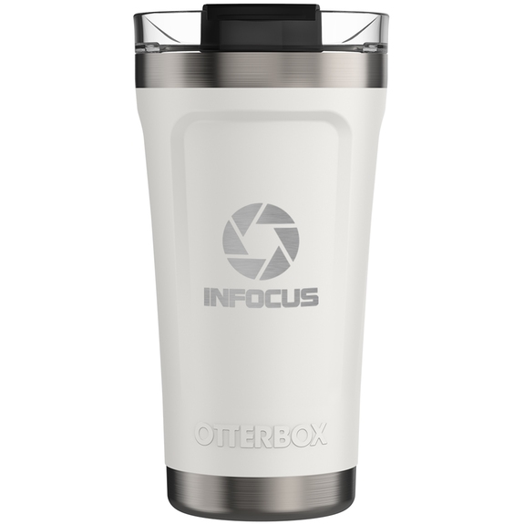 White - Otterbox&#174; Elevation&#174; Stainless Steel Custom Tumbler - 16 