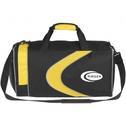 Yellow Red Sports Custom Duffel Bags