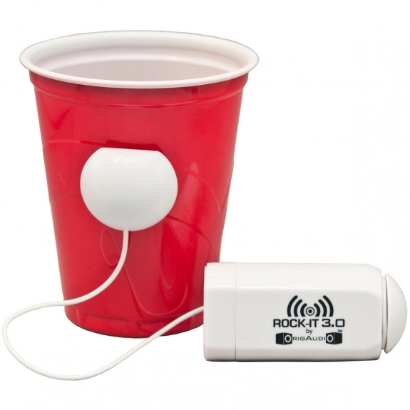 White Full Color OrigAudio Rock-It Portable Custom Speakers