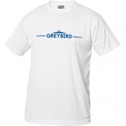 White Clique Ice Tee Performance Custom T-Shirts - Men's