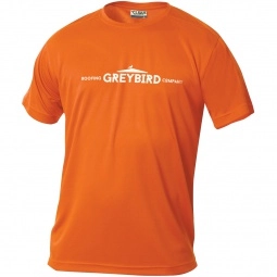 Orange Clique Ice Tee Performance Custom T-Shirts - Men's