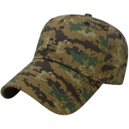 Digital Brown Structured Digital Camouflage Custom Caps