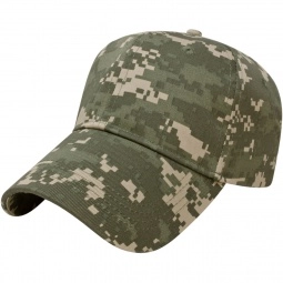 Digital Green Structured Digital Camouflage Custom Caps