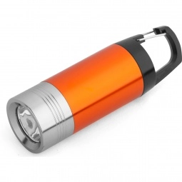 Orange Lightweight Custom Flashlight w/ Carabiner